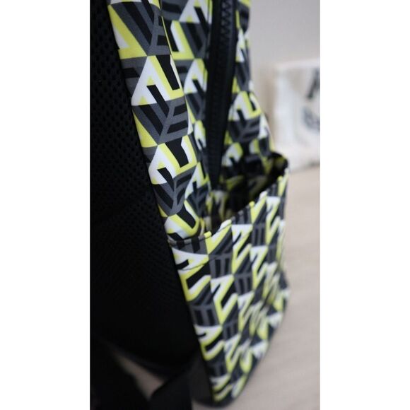 MCM Unisex Medium Size Yellow/Black Cubic Logo Backpack $795 - Picture 7 of 16